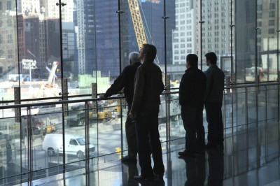 Tommy, Feinberg, Lou and Needles during a visit to Ground Zero