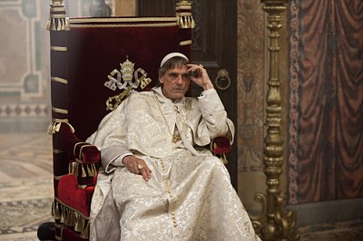Jeremy Irons as Borgias patriarch Rodrigo Borgias