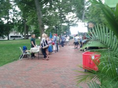 Watching the flea market scene