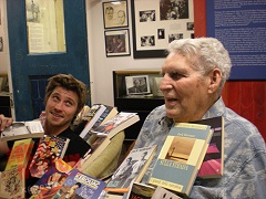 Hedlund and Al Hinkle showered in copies of "On the Road" in twenty five languages.