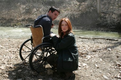 Cara takes David out into the woods to maybe jog his memory about the tragedy that befell him, only to meet Wes, an invasive personality. 