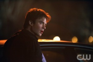 Damon isn't afraid to be who he is: a vampire.