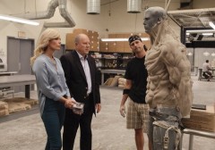 A creation in process.