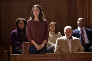 Rosalee sits as Jury foreman in a murder trial. 