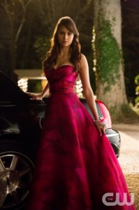 Elena looks stunning, but a mean girl lies beneath that stolen dress.