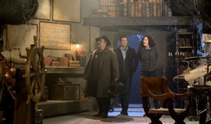 Artie, Pete and Myka discover a room designed to look like pirate Dan Seevy's ship