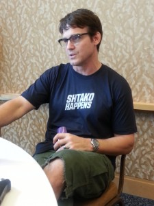 Eddie McClintock looking casual for SDCC 2013