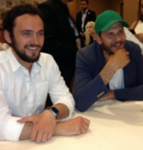 Although not friendly on screen, the camaraderie between Blagden and Skarsgård was evident at the Comic-Con press rooms.