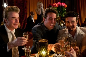 Chris Noth as Anthony Romano, Bobby Cannavale as Butchie Peraino, and Hank Azaria as Jerry Damiano