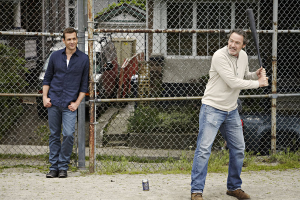 Harvey with his father Gordon