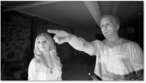 Patrick and Kristen on an investigation of the historic Sumpter train.