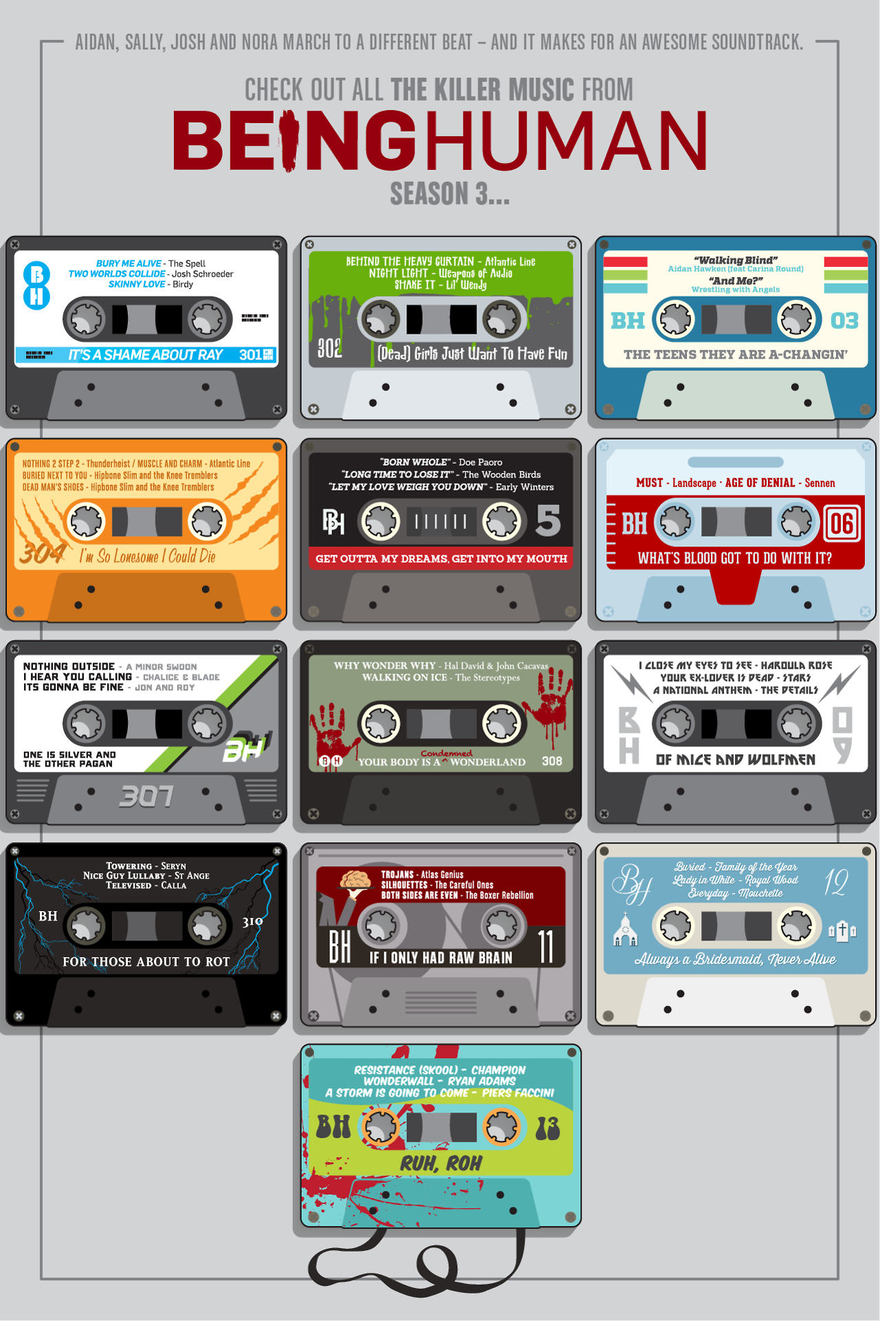 being human cassette tapes