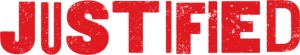 Justified red logo