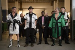 Entering the final bout--(L-R) Razor (Stallone), Lightening (Arkin), Dante (Hart), The Kid (DeNiro), and B.J. (Bernthal)