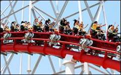 Japan’s ‘Steel Dragon 2000’ roller coaster, featured in “Insane Coaster Wars: World Domination"