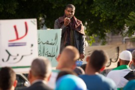 Ihab does a good job of riling up the people.