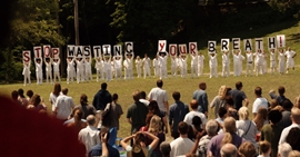 A scene from the season premiere of The Leftovers.