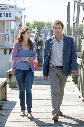 Alison shows Noah the dock in Montauk.