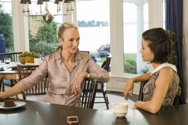 Whitney listens intently to the tale her grandmother Margaret is telling her.