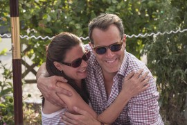 Helen sure is happy to see Max.