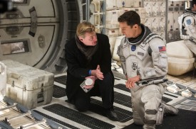 Christopher Nolan (left) giving direction to McConaughey (right) 