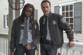 Sheriff Grimes and Deputy Michonne reporting for duty.