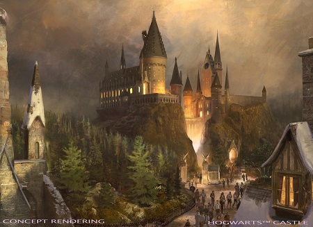 UNIVERSAL STUDIOS HOLLYWOOD - THEME PARKS -- Pictured: "The Wizarding World of Harry Potter" at Universal Studios Hollywood - Hogwarts Castle concept rendering -- (Photo by: Universal Studios Hollywood)