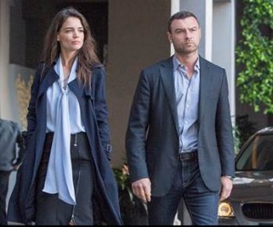 Katie Holmes as Paige; Liev Schreiber as Ray Donovan in Season 3 of Ray Donovan. Photo credit: Michael Desmond/SHOWTIME