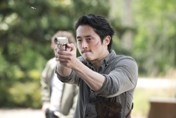 Steven Yeun as Glenn Rhee - The Walking Dead _ Season 6, Episode 1 - Photo Credit: Gene Page/AMC