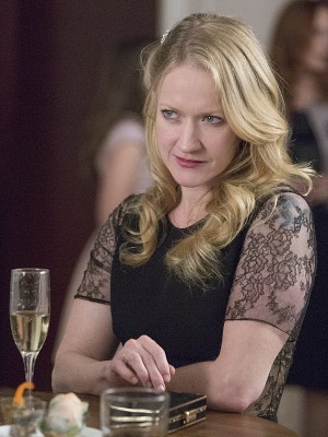 Abby sizes up the Finneys at the election party.