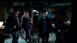 HARRY POTTER AND THE DEATHLY HALLOWS: PART ONE - The 17th annual ABC Family's 13 NIGHTS OF HALLOWEEN kicks off with back-to-back airings of the final Harry Potter films, "Harry Potter and the Deathly Hallows: Part 1" (1:30 - 5:00 PM ET/PT) and "Harry Potter and the Deathly Hallows: Part 2" (5:00 - 8:00 PM ET/PT) on Monday, October 19th. (WB) RUPERT GRINT, EMMA WATSON, DANIEL RADCLIFFE