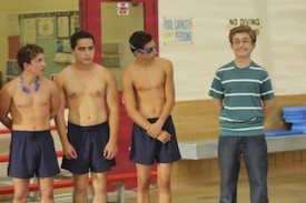THE GOLDBERGS - "I Caddyshacked the Pool" - Adam comes up with an excuse to not swim in class because he is embarrassed of his changing body, but Coach Mellor says he will fail him unless he participates. So he comes up with a plan that could affect his friendship with Dave Kim. Meanwhile, Erica struggles to find an identity, so she creates a club at school, but Barry ruins the experience for her when he joins the club as well, on "The Goldbergs," WEDNESDAY, OCTOBER 14 (8:30-9:00 p.m., ET) on the ABC Television Network. (ABC/Carol Kaelson) SEAN GIAMBRONE