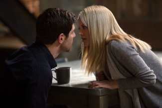 It was going to happen sooner or later... (l-r) David Giuntoli as Nick Burkhardt, Claire Coffee as Adalind Schade 
