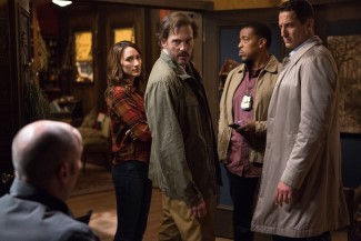 The uprising is much more complext than our Scooby Gang imagined. Pictured: (l-r) Robert Clendenin as Xavier, Bree Turner as Rosalee Calvert, Silas Weir Mitchell as Monroe, Russell Hornsby as Hank Griffin, Sasha Roiz as Captain Renard