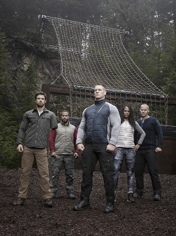 AMERICAN GRIT: L-R: Noah Galloway, Nick "The Reaper" Irving, John Cena, Tawanda "Tee" Hanible and Rorke Denver. 