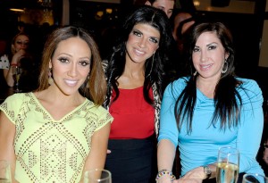 L-R Melissa Gorga, Teresa Giudice, and Jacqueline Laurita