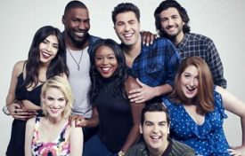 Back Row: Jeremy D. Howard, Adam Ray, Amir K. Middle: Michelle Ortiz, Lyric Lewis, and Chelsea Davison Bottom - Carlie Craig and Piotr Michael