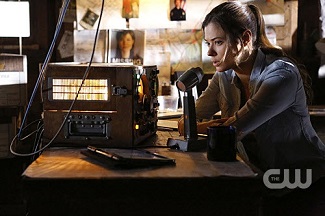 Peyton List as Det. Raimy Sullivan in the new drama series FREQUENCY