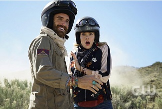 Joshua Sasse as Xavier Holliday, and Tori Anderson as Evie Callahan in the new comedy NO TOMORROW 