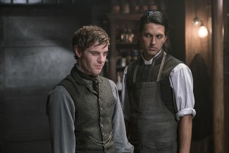 Victor seems impressed with the results of his friend Dr. Jekyll's experiments