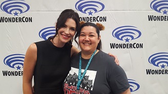 Meeting Bridget was amazing! An yees, I am wearing Ewok ears.