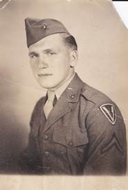 U.S. Marine Corps Pfc. and Purple Heart recipient Harold Schultz 