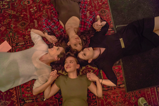 Clockwise: Troian Bellisario, Michelle Trachtenberg, Jess Weixler, and Stana Katic