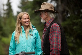 Singer Jewel (aka Jewel Kilcher) returns to her family home. (L-R) Jewel with her father Atz Kilcher.