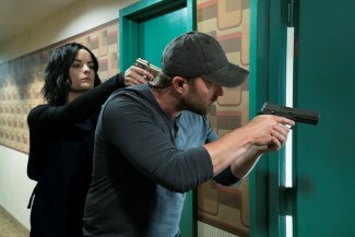 It's going to take a minute for these two to trust each other again - Pictured: (l-r) Jaimie Alexander as Jane Doe, Sullivan Stapleton as Kurt Weller -- (Photo by: Virginia Sherwood/NBC)