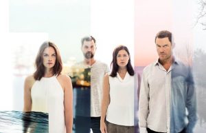 L-R: Ruth Wilson as Allison; Joshua Jackson as Cole; Maura Tierney as Helen; Dominc West as Noah