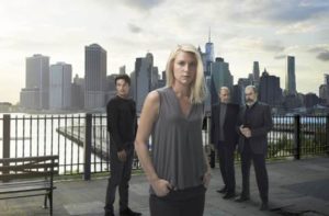 L-R: Rupert Friend, Claire Danes, F. Murray Abraham, and Mandy Patinkin in Season 6 of Homeland