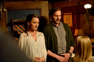 I think Rosalee and Monroe are completely freaked out by what Diana had to say about the bun...er, buns in the oven -- (Photo by: Allyson Riggs/NBC)