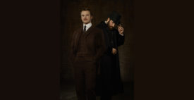 TIME AFTER TIME - ABC's “Time After Time" stars Freddie Stroma as H.G. Wells and Josh Bowman as John Stevenson. (ABC/Bob D’Amico)