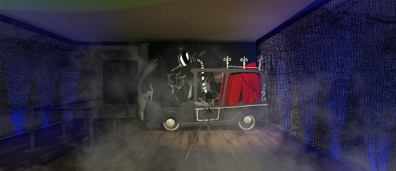 Freeform's Halloween House 01 - Nightmare Before Christmas Mayor's Car
